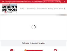 Tablet Screenshot of modernservice.com